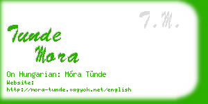 tunde mora business card